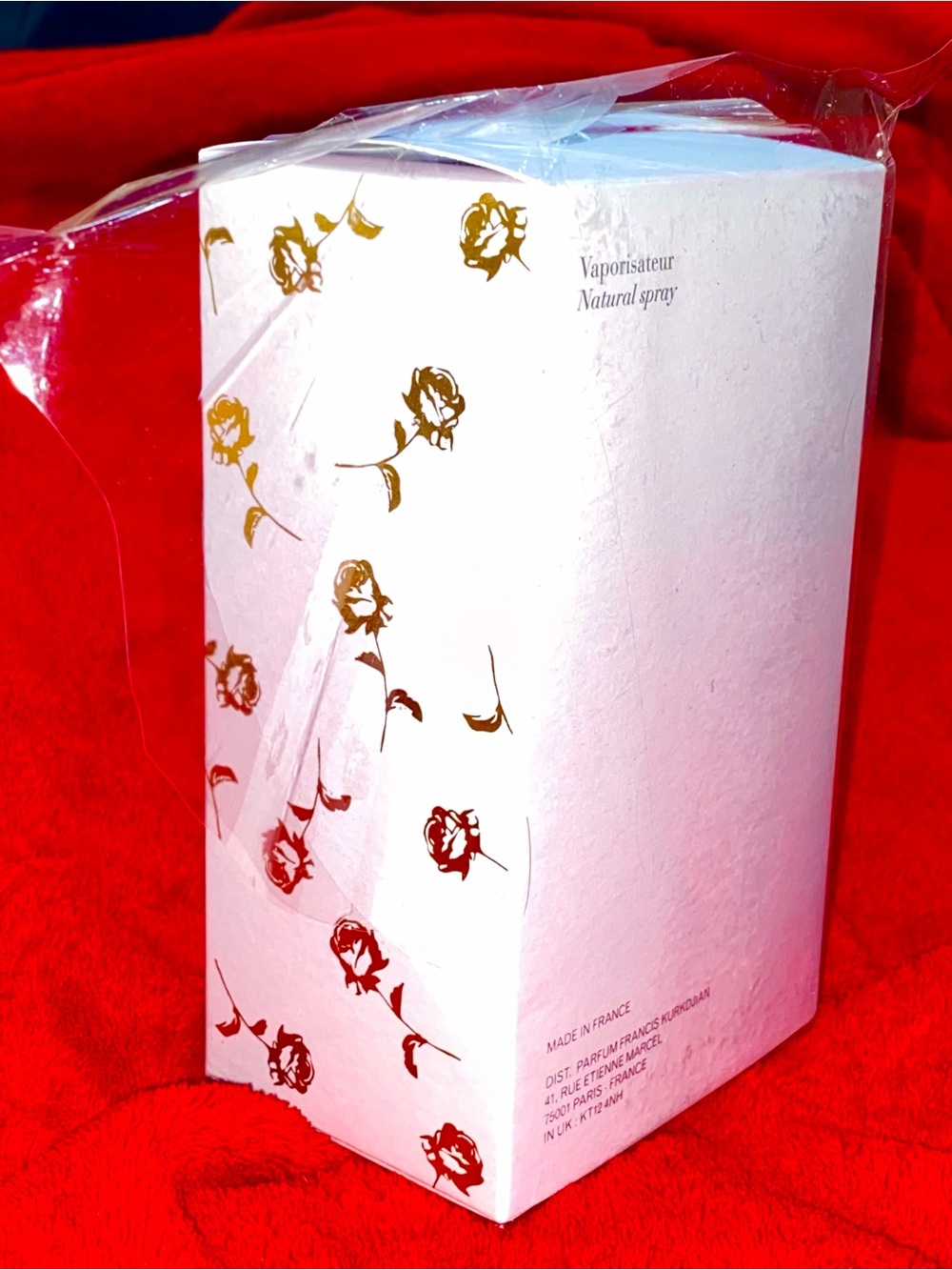 Maison Francis Kurkdjian Box Empty A La Rose Storage Replacement Paris Gift